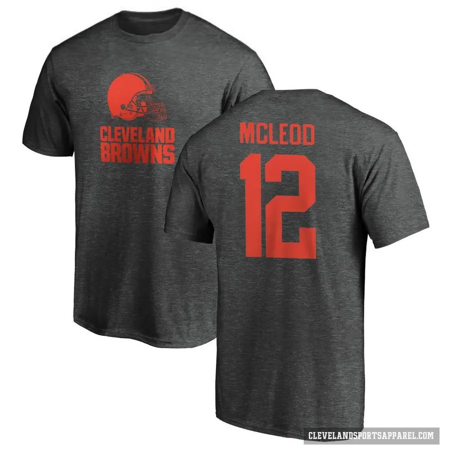 Men's ＃12 Rodney McLeod Jr. Cleveland Browns Ash One Color T-Shirt