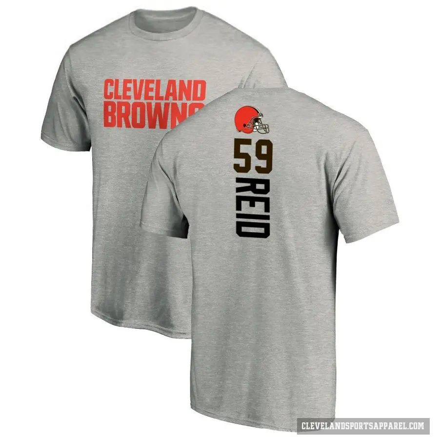 Men's ＃59 Winston Reid Cleveland Browns Ash Backer T-Shirt